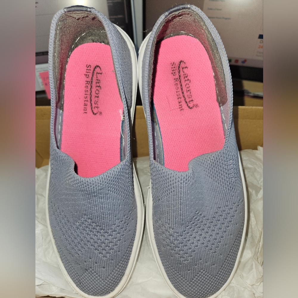 Women's Gray Slip-On Shoes